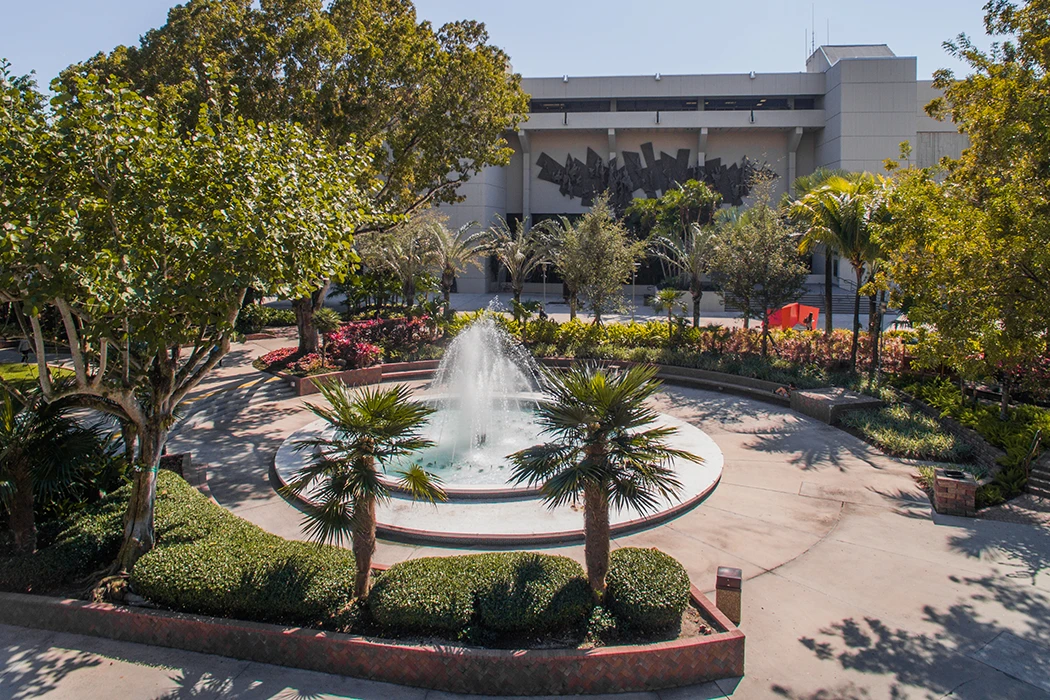 A aerial view of the PC Fountain.