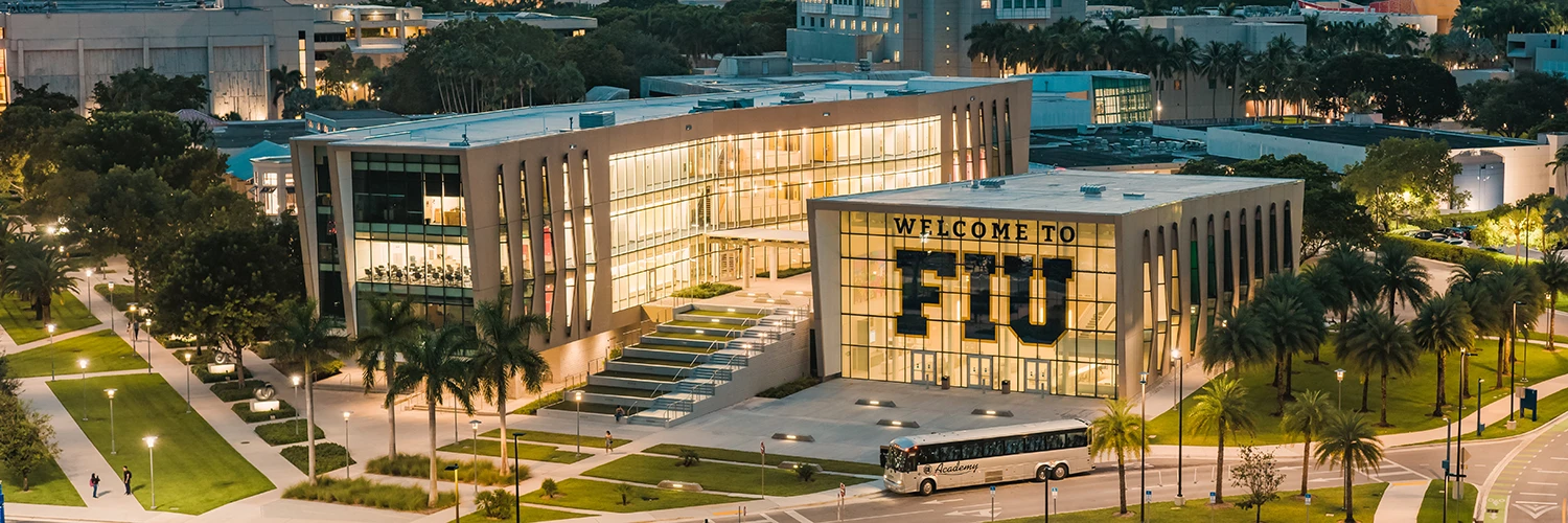 Aerial photo of the front of FIU's Office of Student Access & Success.